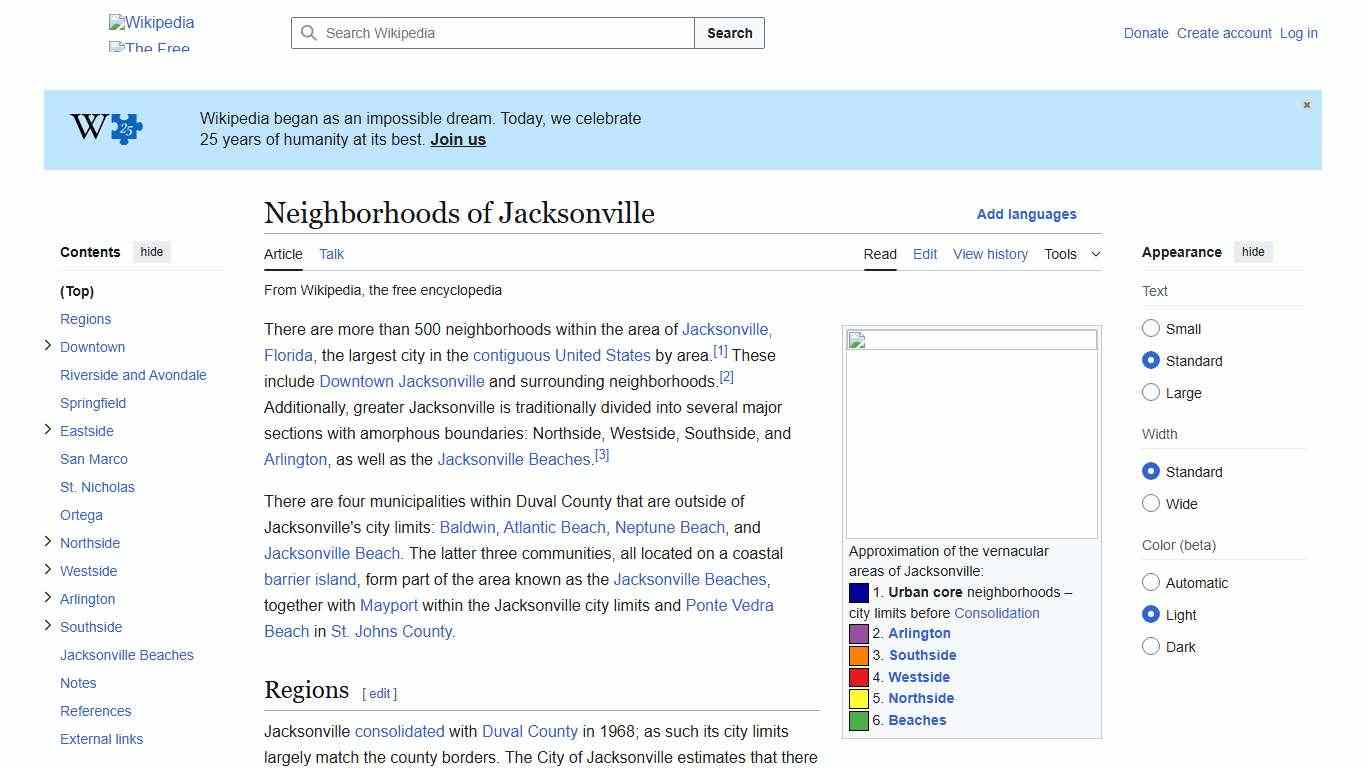 Neighborhoods of Jacksonville - Wikipedia